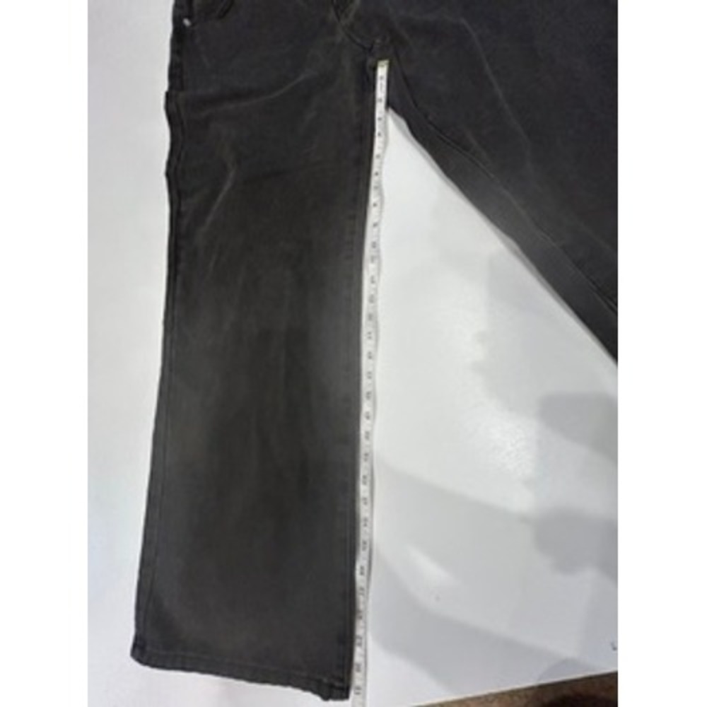 Edikted Wide Leg Jeans Charcoal Gray Denim Relaxed Fit XL - Picture 4 of 8
